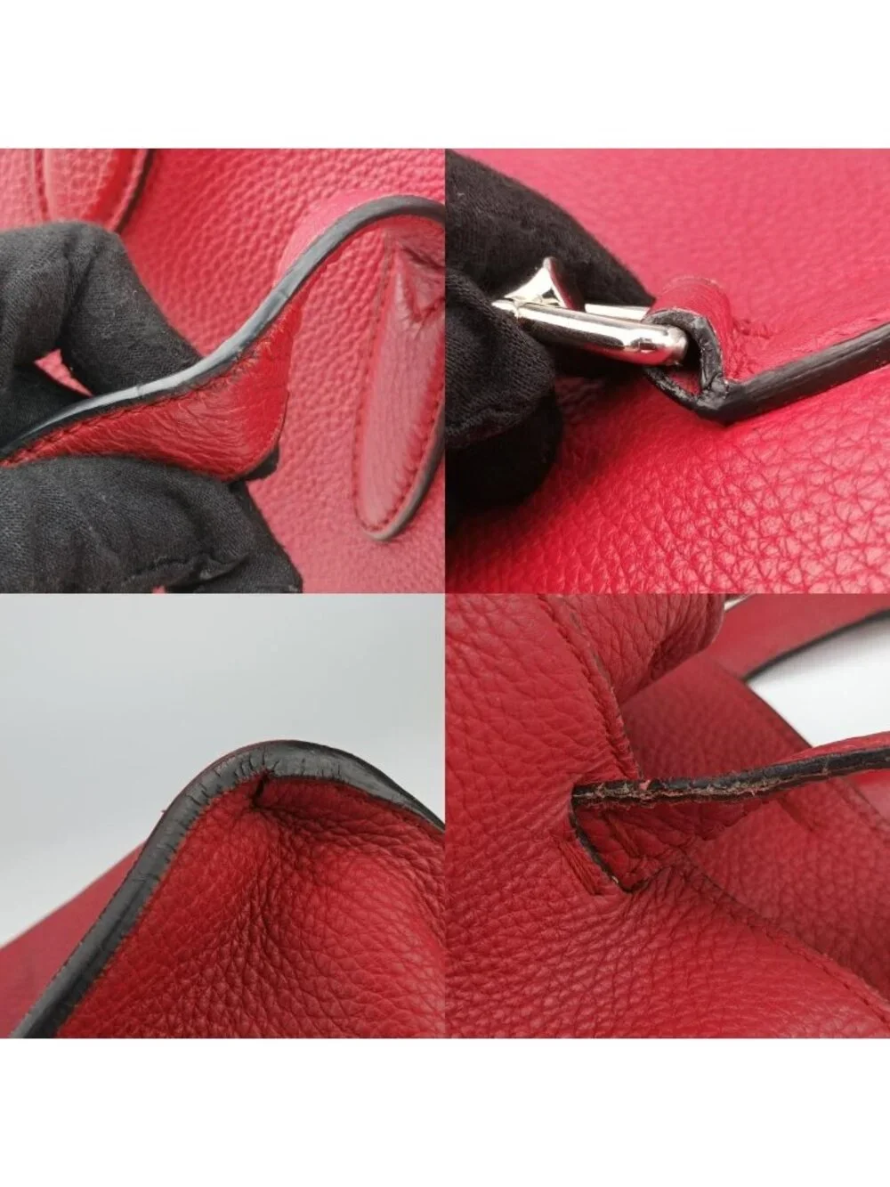 Gucci New Jackie Red Leather Shoulder Bag